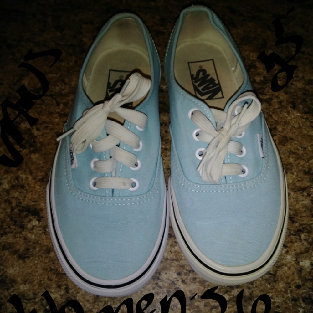 Light Blue Authentic VANS Women's Size 6